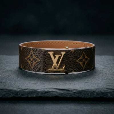 Leather Monogram Bracelet