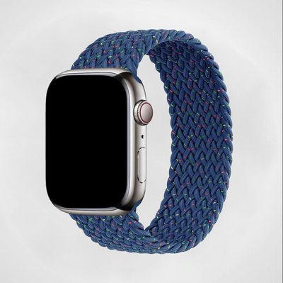 Blue Starlight Braided Solo Loop Apple Watch Band