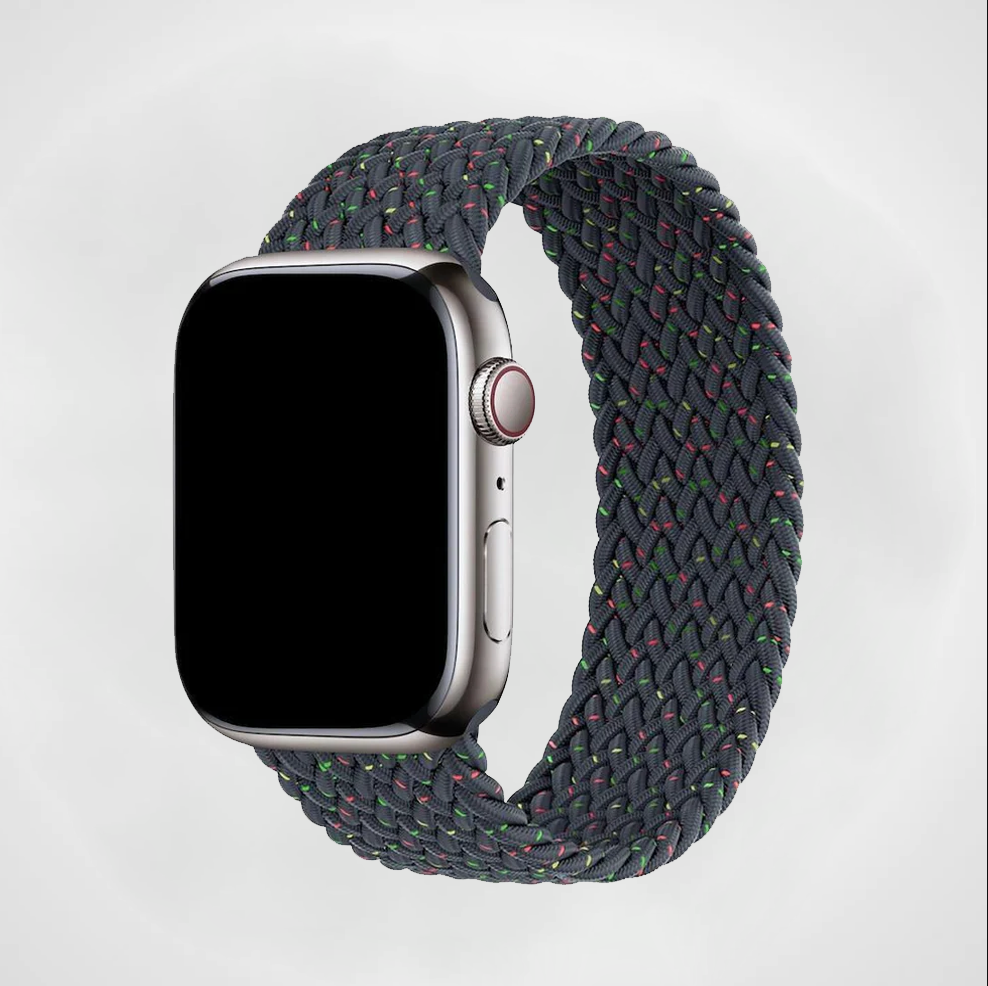 Gray Starlight Braided Solo Loop Apple Watch Band