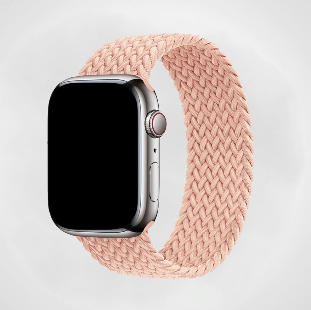 Peach Braided Solo Loop Apple Watch Band