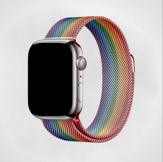 Rainbow Milanese Apple Watch Band
