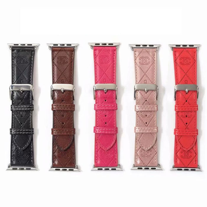 Chanel CC Luxury Leather Apple Watch Band