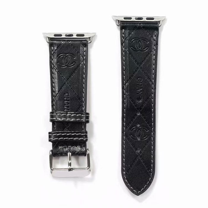 Chanel CC Luxury Leather Apple Watch Band
