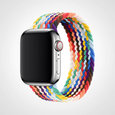 Rainbow Braided Solo Loop Apple Watch Band