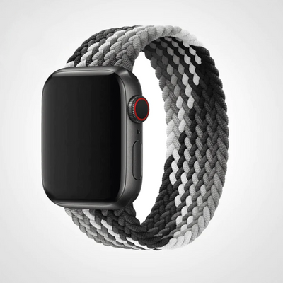 Gray Waves Braided Solo Loop Apple Watch Band