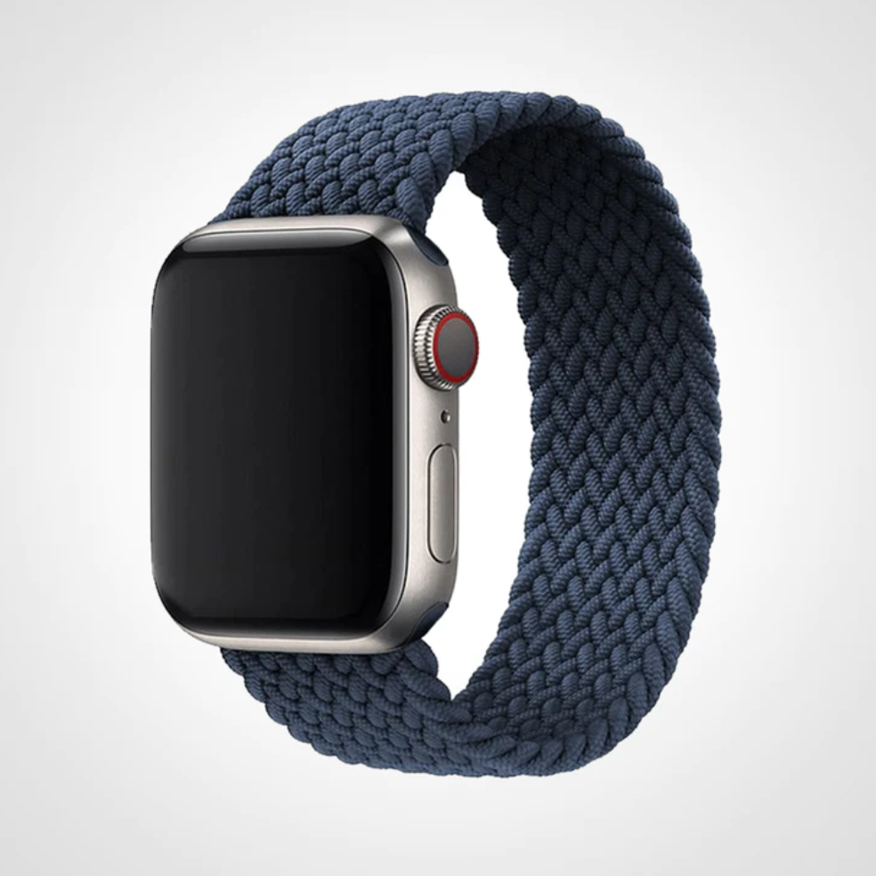 Dark Blue Braided Solo Loop Apple Watch Band