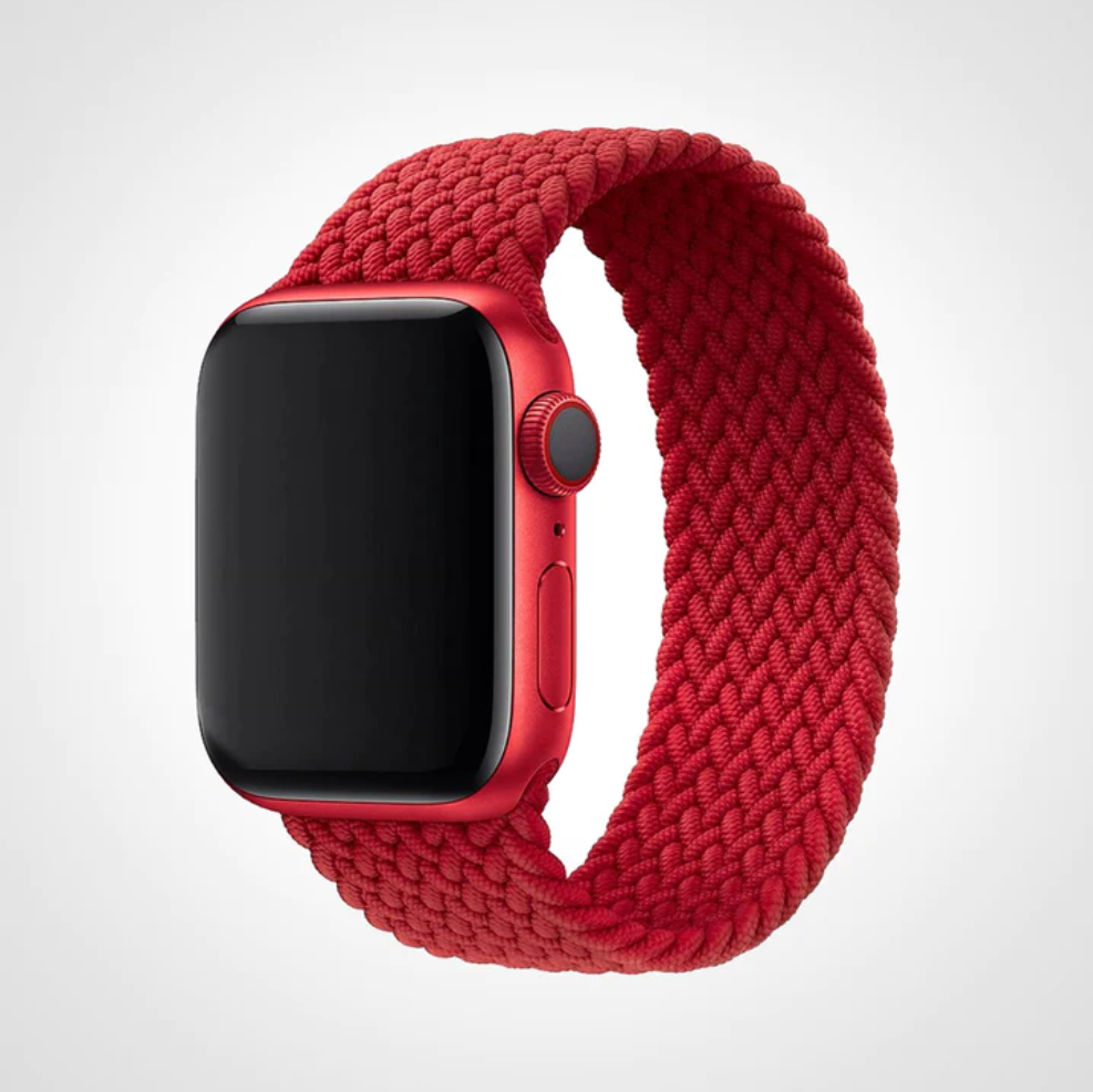 Red Braided Solo Loop Apple Watch Band