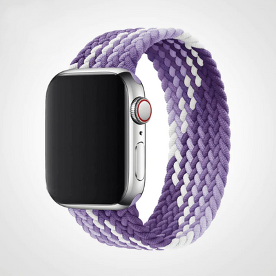 Purple Waves Braided Solo Loop Apple Watch Band