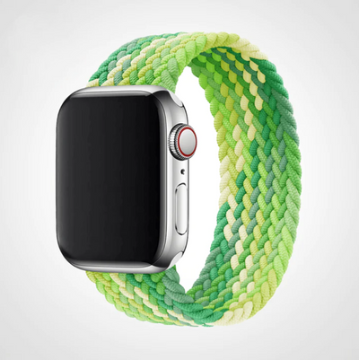 Green Waves Braided Solo Loop Apple Watch Band