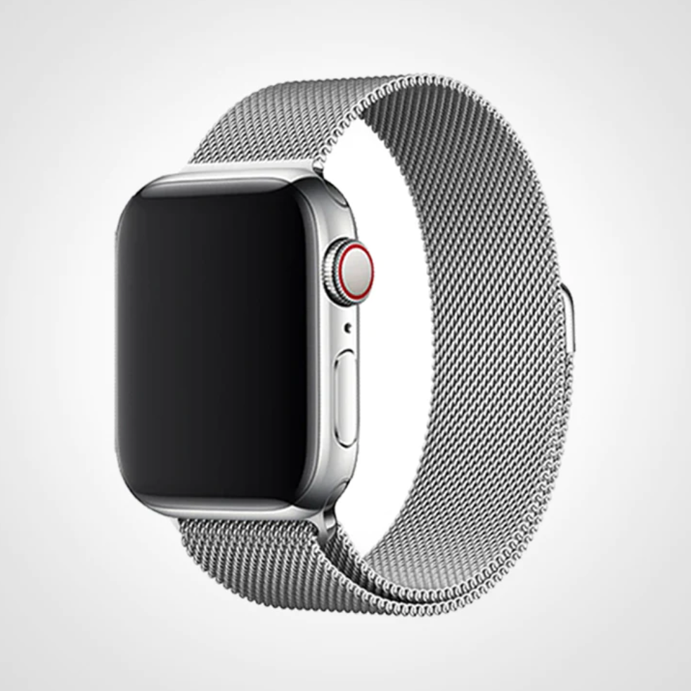 Silver Milanese Apple Watch Band