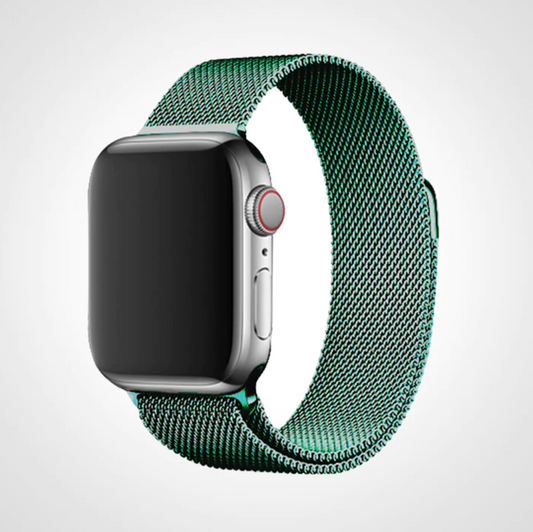 Green Milanese Apple Watch Band
