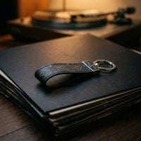 Leather Monogram Keychain