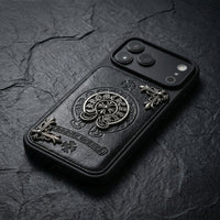 CH Leather Horseshoe iPhone Case