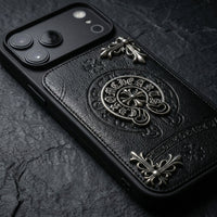CH Leather Horseshoe iPhone Case
