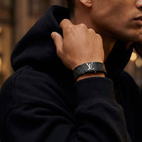 Leather Monogram Bracelet