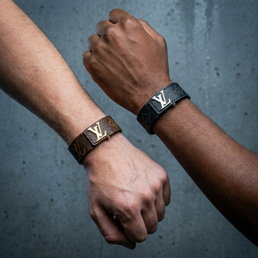 LV Leather Monogram Bracelet