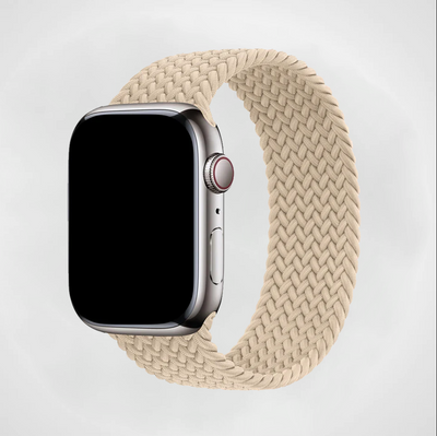 Beige Braided Solo Loop Apple Watch Band