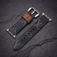 LV-Luxury Leather Apple Watch Band