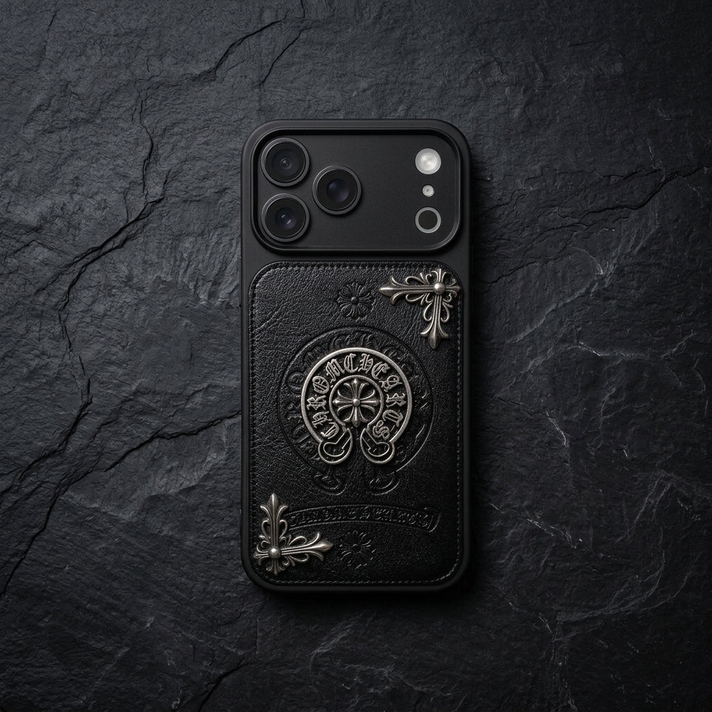 CH Leather Horseshoe iPhone Case