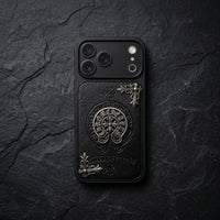 CH Leather Horseshoe iPhone Case