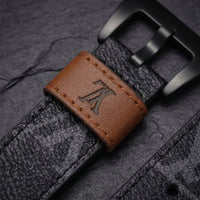 LV-Luxury Leather Apple Watch Band