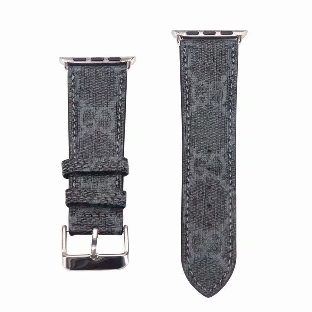 GG Luxury Leather Apple Watch Band
