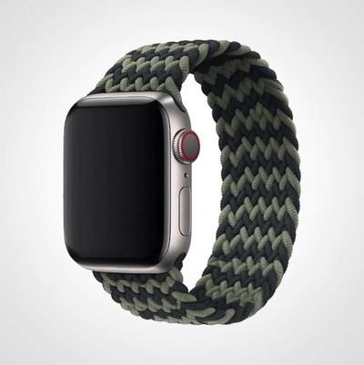 Gray Chevron Braided Solo Loop Apple Watch Band