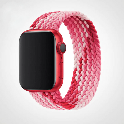 Pink Waves Braided Solo Loop Apple Watch Band