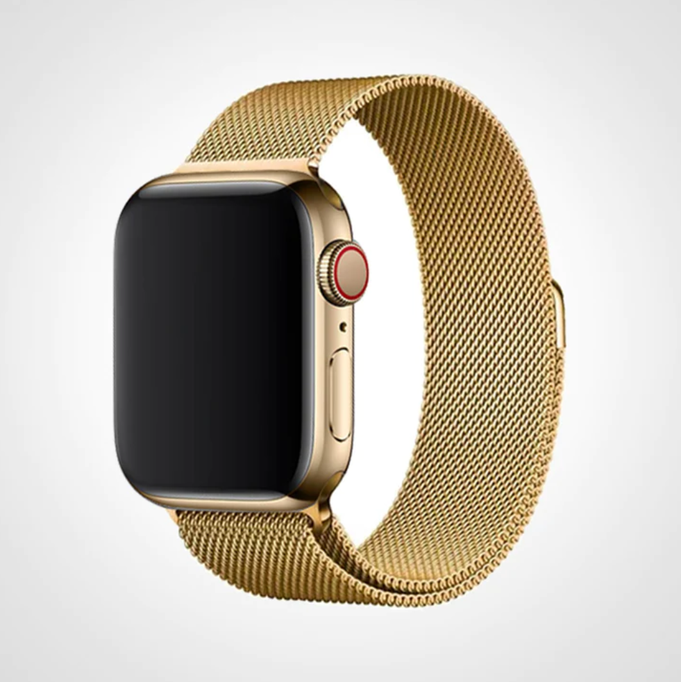 Yellow Milanese Apple Watch Band