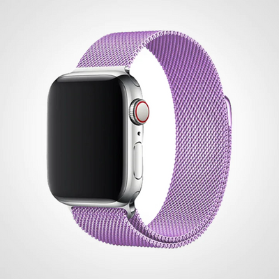Purple Milanese Apple Watch Band