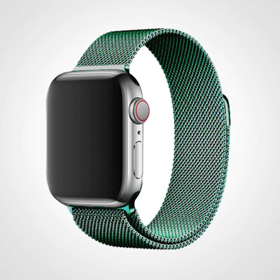 Green Milanese Apple Watch Band
